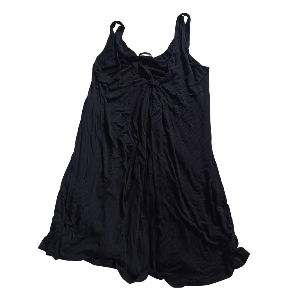M&S Collection Tank Top Womens UK 12 Black Scoop Neck Jersey Camisole Top Casual